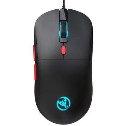 USB Wired Gaming Mouse,Usb Computer Mouse with 4 Adjustable DPI, RGB Backlit LED, Side Buttons, Ergonomic Design Mice for PC, Laptop, Windows, Mac, Vista, Linux, Gamer,Black
