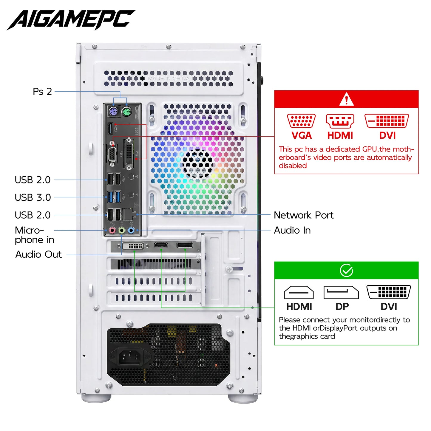 Gaming PC Desktop Computer, Intel Core I7 up to 4.0Ghz, GTX 1660 Super 6GB, 16GB RAM, 512GB M.2 SSD, BX3 550W 80PLUS Bronze PSU, Wifi 5, RGB Fan X5, Windows 11 Home, White PC