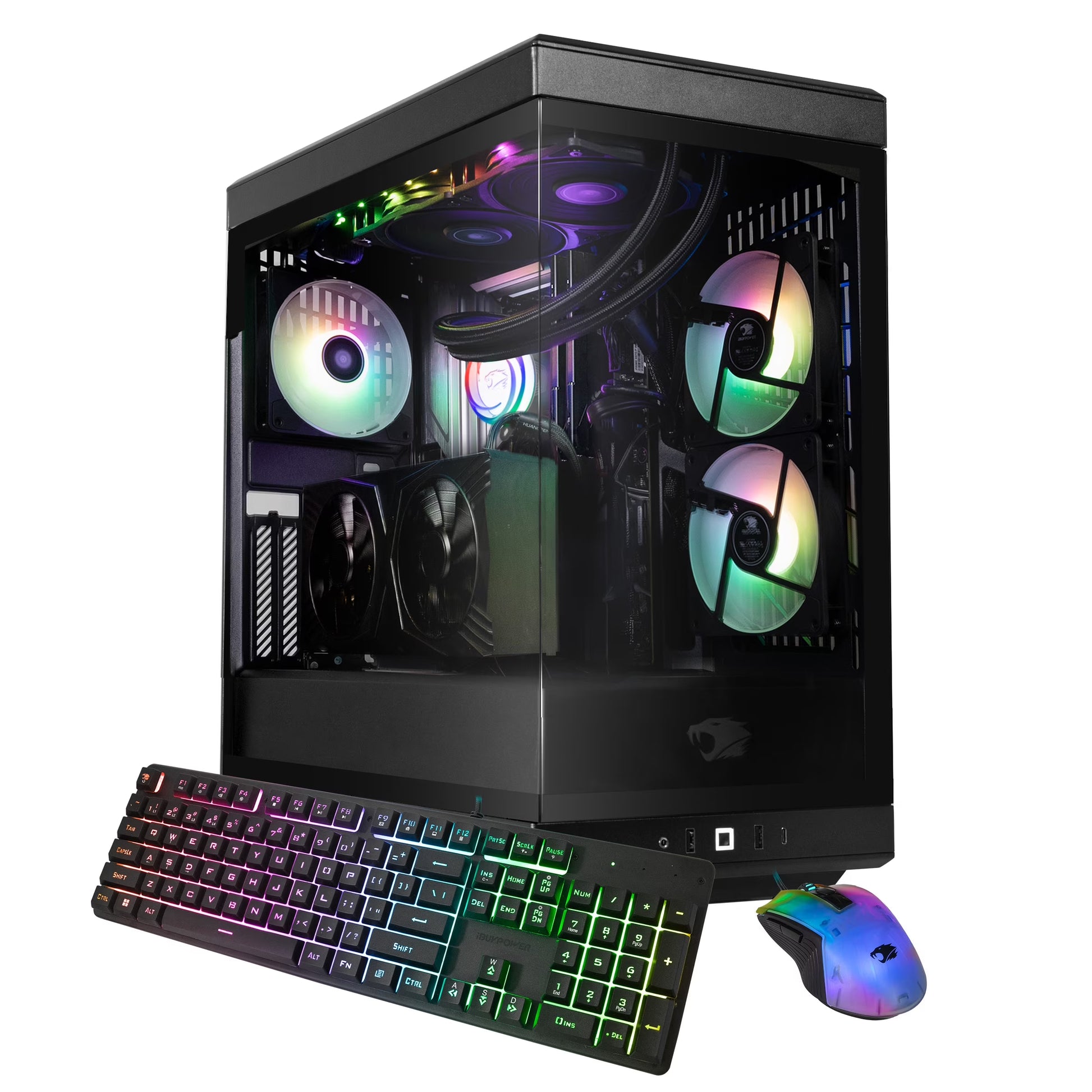 Y40 Gaming PC Desktop Computer Intel Core Ultra 7 265F CPU, NVIDIA RTX 5070 12GB GPU, 32GB DDR5 Non-Rgb 5200Mhz RAM, 1TB Nvme SSD, Windows 11 Home, Gamer Keyboard and Mouse - Y40BI7N5701