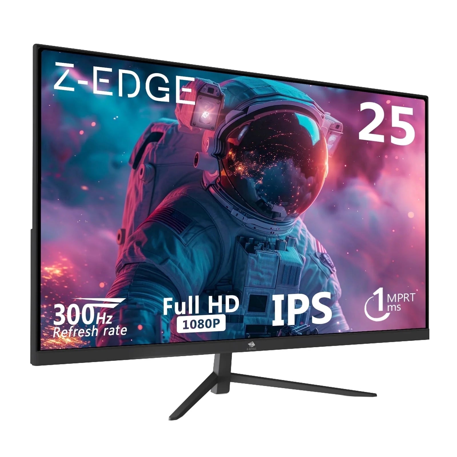24.5 Inch 300Hz Gaming Monitor, FHD 1080P IPS Display, 1Ms MPRT, AMD Freesync, HDR Support, VESA Mount Compatible