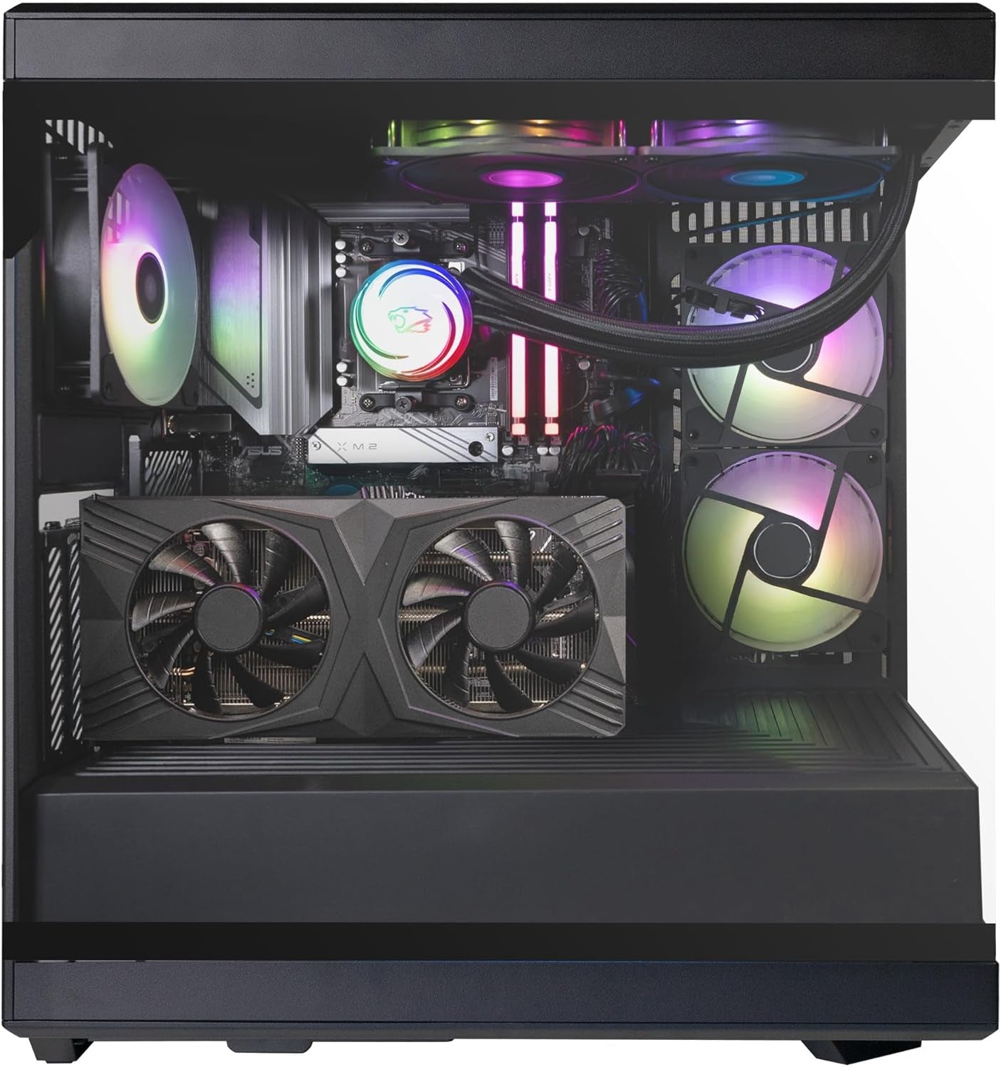 Ibuypower Y40 PRO Gaming PC Desktop AMD Ryzen 7 7800X3D CPU, NVIDIA Geforce RTX 5060Ti 8GB GPU, 32GB DDR5 RGB 5200Mhz RAM, 1TB Nvme SSD, Windows 11 Home, Computer W/Keyboard Mouse - Y40BA7N56T01