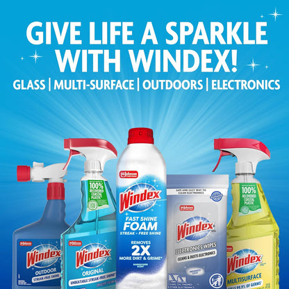 Windex Gaming Cleaning Wipes, Pre-Moistened Wipes to Instantly Clean All Gaming Gear and Electronics, Resealable Packaging for a Freshness Lock, 25 Count (Pack of 1)