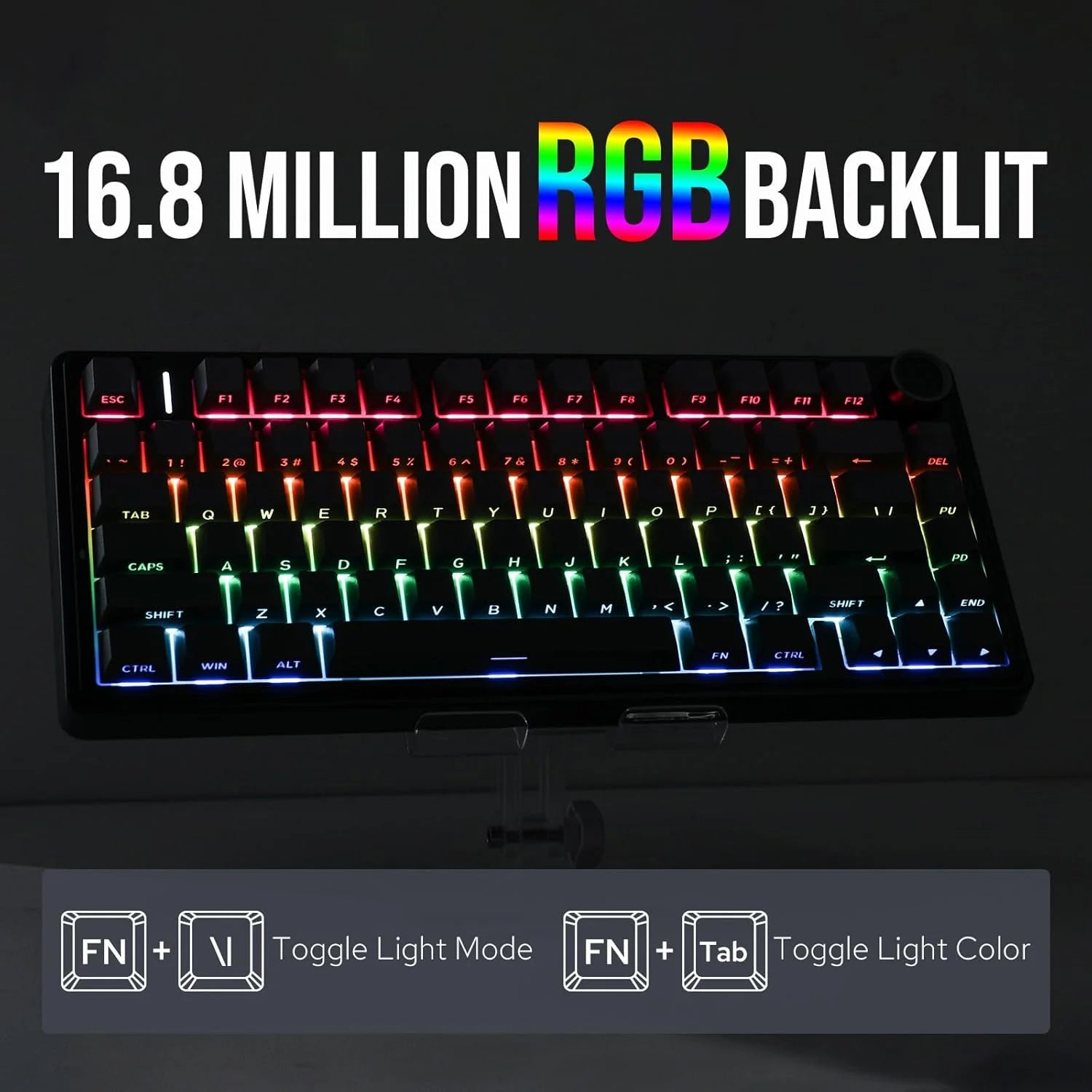 F75 Wireless Mechanical Keyboard(Black)