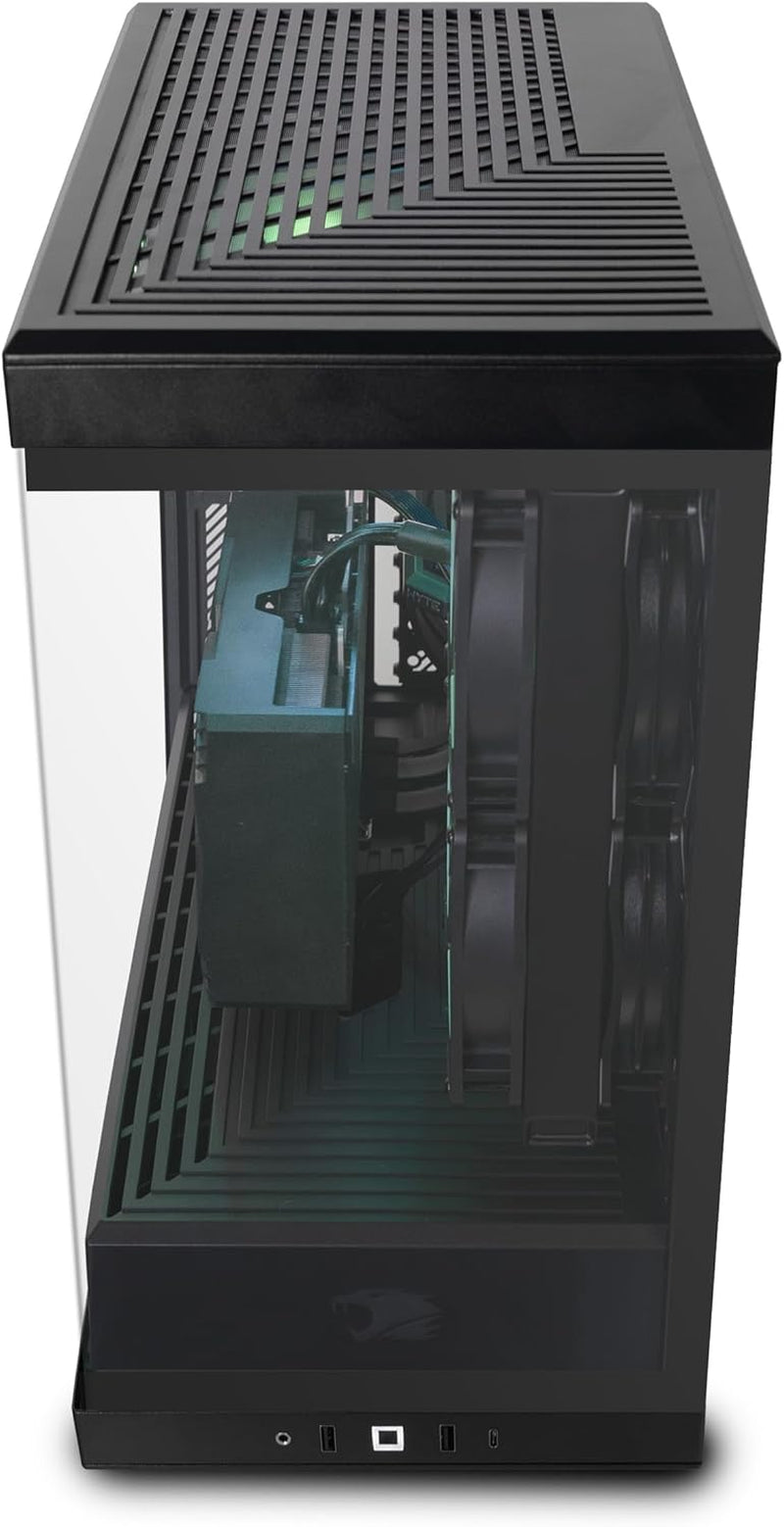 Y40 PRO Black Gaming PC Desktop Computer AMD Ryzen 9 7900X CPU, NVIDIA Geforce RTX 5070Ti 16GB GPU, 32GB DDR5 RGB 5200Mhz RAM, 2TB Nvme SSD, Windows 11 Home, Keyboard, Mouse - Y40BA9N57T01