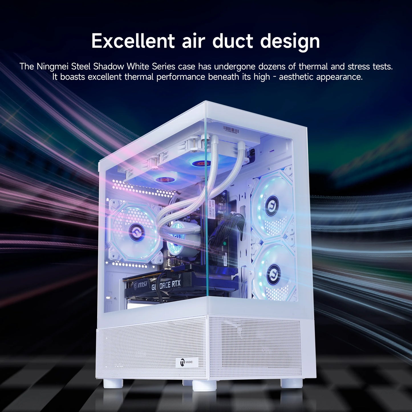 Lumishore Gaming PC AMD Ryzen 7 5700X NVIDIA RTX 5060 Ti 32GB RAM 1TB SSD Wifi PC Gaming White