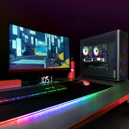 Ibuypower Scale Gaming PC Desktop AMD Ryzen 5 8400F CPU, NVIDIA Geforce RTX 5050 8GB GPU, 16GB DDR5 RGB 5200Mhz RAM, 1TB Nvme SSD, Windows 11 Home, Computer with Gamer Keyboard and Mouse - SCA5N5501