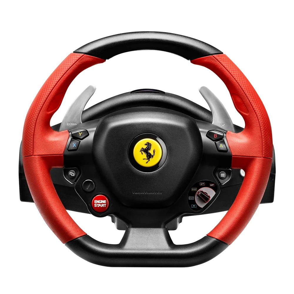 Restored  Ferrari 458 Spider Racing Wheel for Xbox One, Black, Red, Multicolor 1 Count