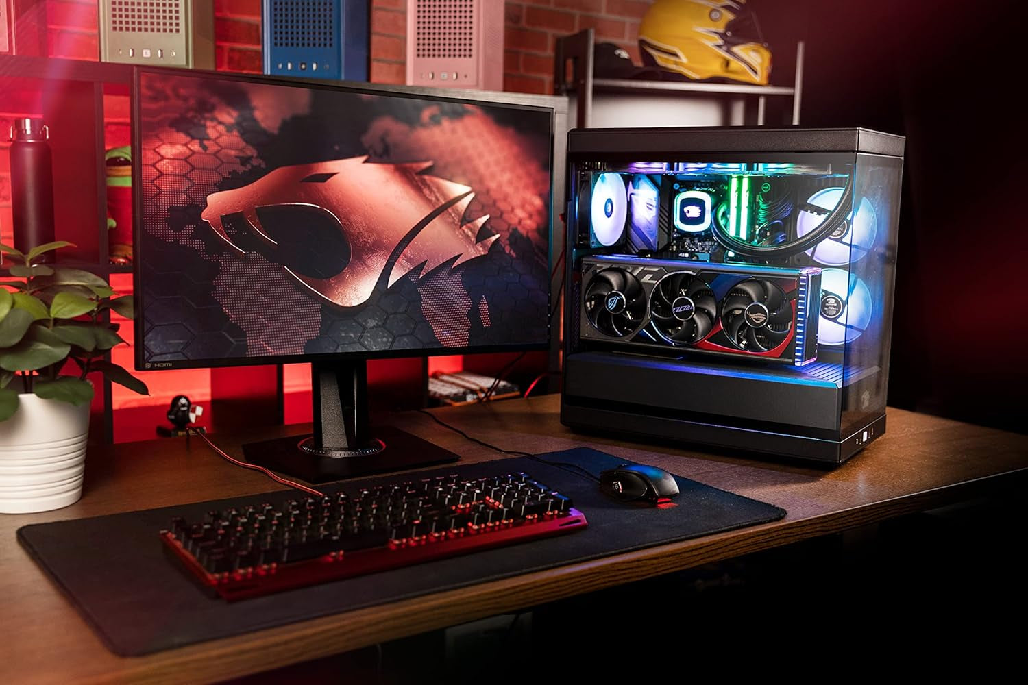 Y40 PRO Black Gaming PC Desktop Computer AMD Ryzen 9 7900X CPU, NVIDIA Geforce RTX 5070Ti 16GB GPU, 32GB DDR5 RGB 5200Mhz RAM, 2TB Nvme SSD, Windows 11 Home, Keyboard, Mouse - Y40BA9N57T01