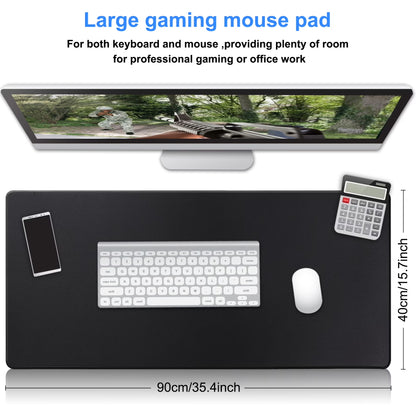 XXL Professional Gaming Mouse Pad & Computer Non-Slip Black Gaming Mouse Mat-90X40 Black01