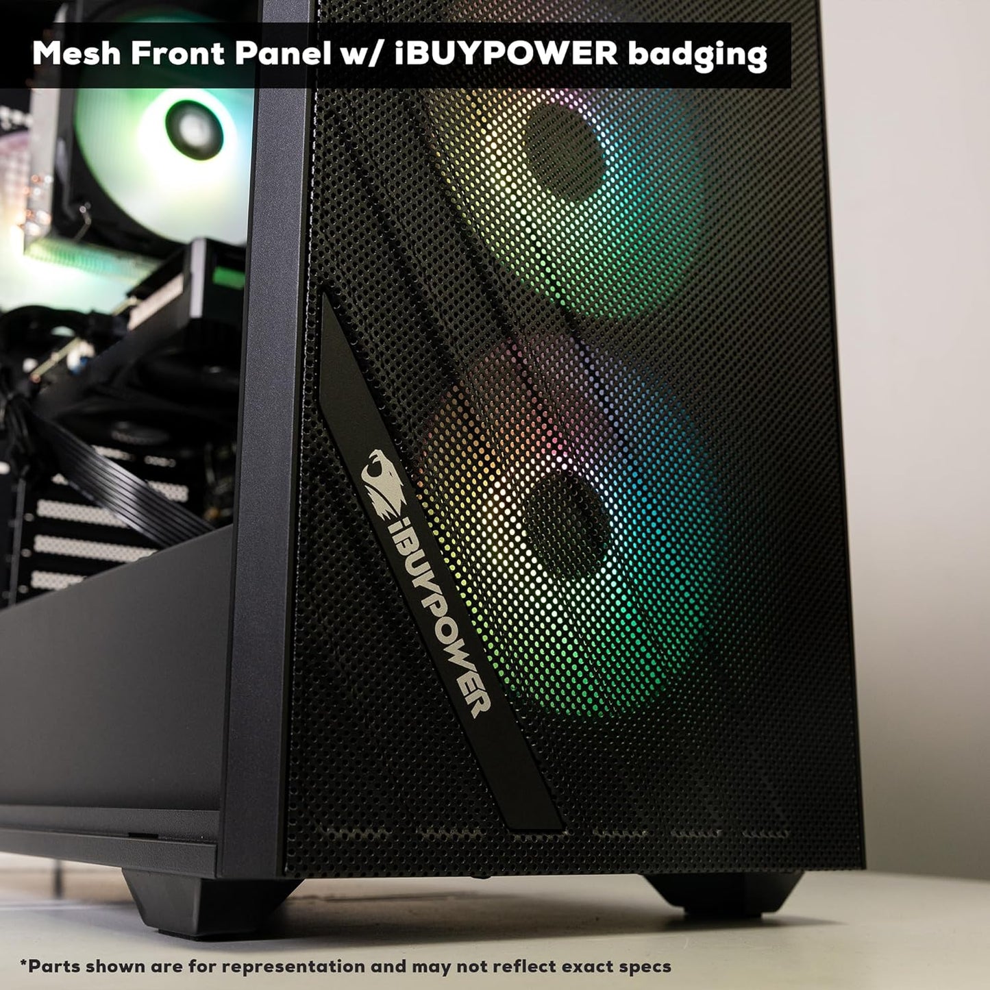 Ibuypower Scale Gaming PC Desktop AMD Ryzen 5 8400F CPU, NVIDIA Geforce RTX 5050 8GB GPU, 16GB DDR5 RGB 5200Mhz RAM, 1TB Nvme SSD, Windows 11 Home, Computer with Gamer Keyboard and Mouse - SCA5N5501