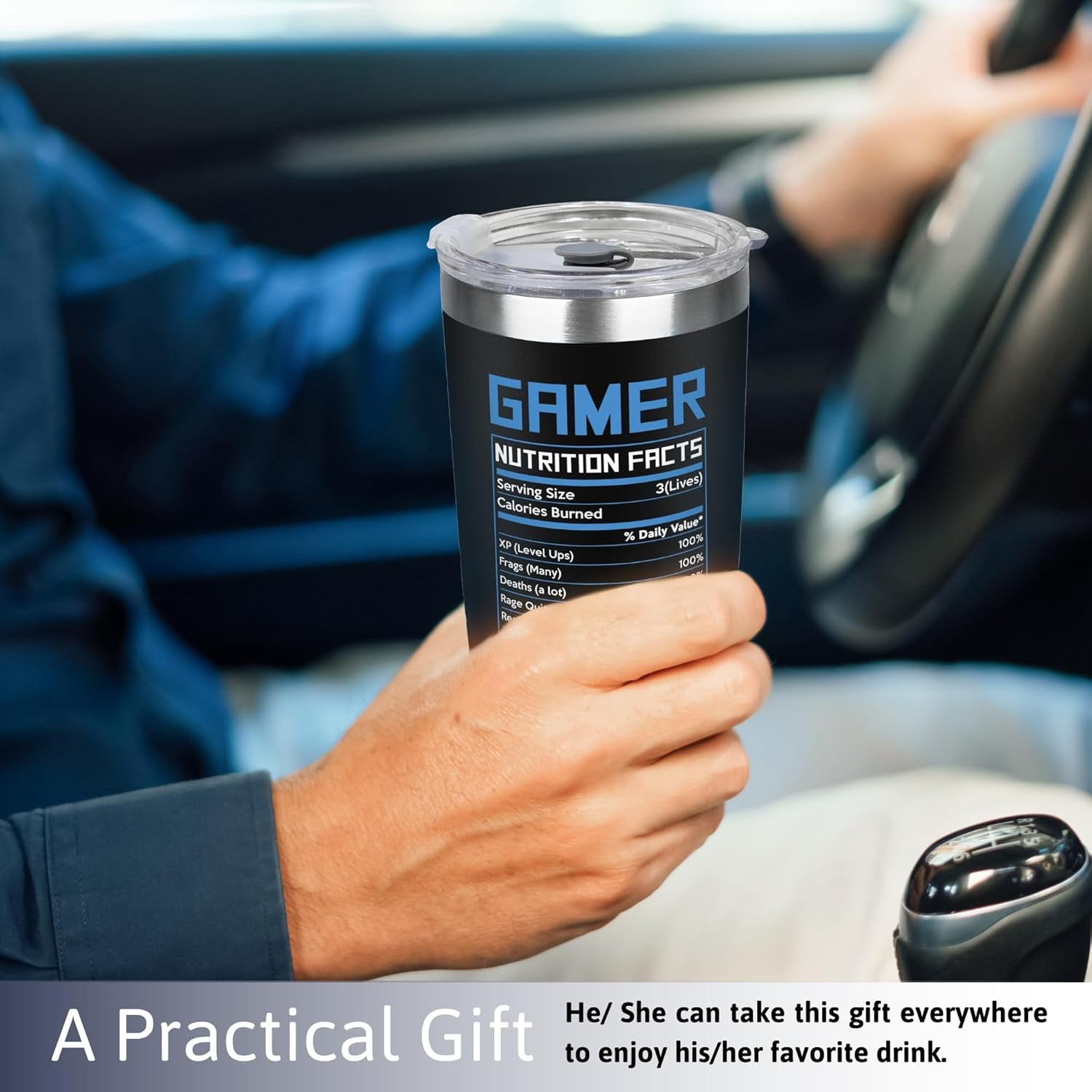 Gaming Gifts for Men, Boys, Women, Boyfriend - Fathers Day Game Gift - I Can'T Hear You I'M Gaming Gift - 20 Oz Stainless Steel Tumbler