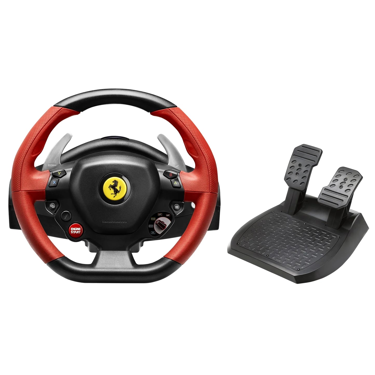 Restored  Ferrari 458 Spider Racing Wheel for Xbox One, Black, Red, Multicolor 1 Count
