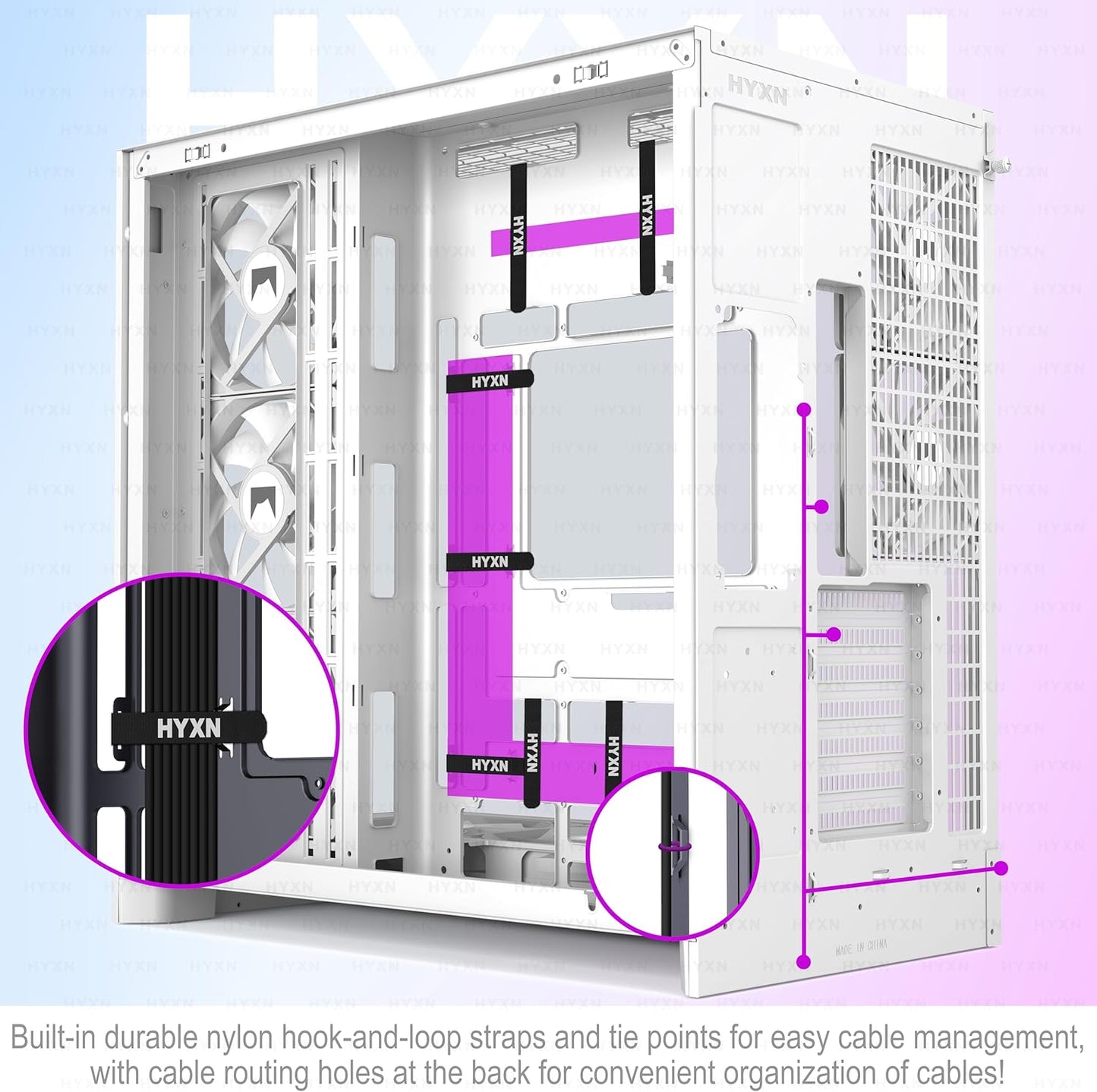 H2 (2026)  ATX PC Case, Pre-Installed 8 PWM ARGB Fans (6X140Mm,2X120Mm), Large Dual-Chamber ATX Mid-Tower Airflow Computer Case, Gaming PC Case, 420Mm Radiator Support, Type-C 3.2 (White RGB)