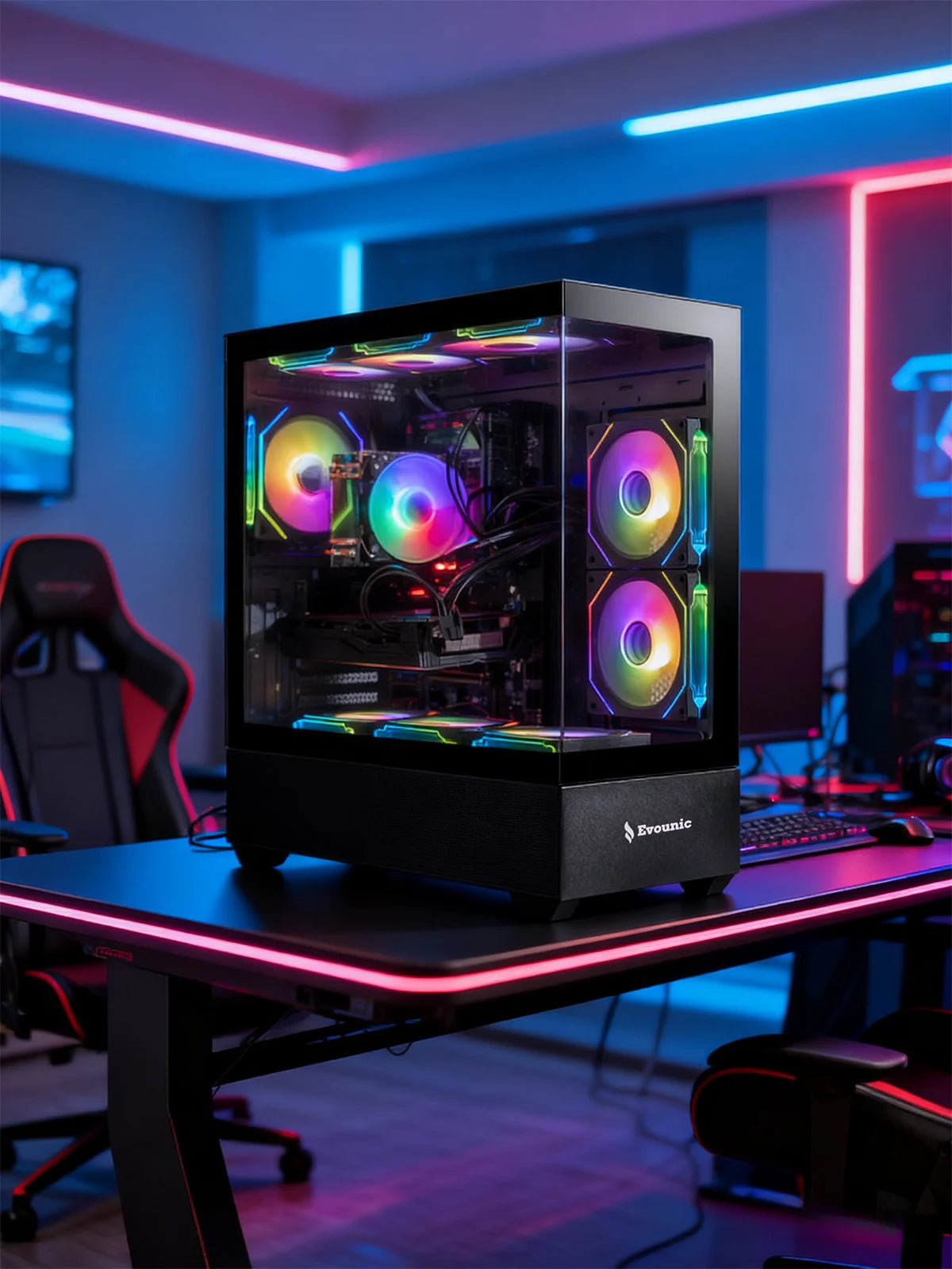 Gamer Master Gaming Desktop PC, AMD Ryzen 7 5800X, NVIDIA Geforce RTX 5060, 16GB DDR4 RAM, 1TB SSD, 650W Power Supply, Wifi 6/Bluetooth 5.4, Windows 11