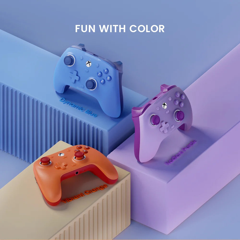 G7 SE Wired Gamepad - Standard Controller for PC & Xbox, Magnetic, Laser Engraved, Blue Version with Hall