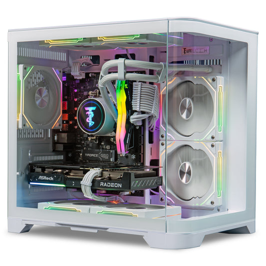Reaper 2.5 Gaming PC - Ryzen 7 8700F 5Ghz, AMD RX 9060 XT 16GB, 16GB DDR5, 1TB SSD, White