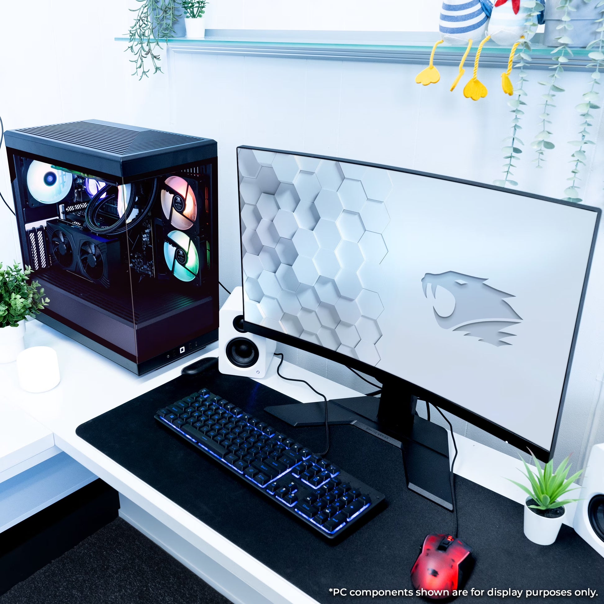 Y40 Gaming PC Desktop Computer Intel Core Ultra 7 265F CPU, NVIDIA RTX 5070 12GB GPU, 32GB DDR5 Non-Rgb 5200Mhz RAM, 1TB Nvme SSD, Windows 11 Home, Gamer Keyboard and Mouse - Y40BI7N5701