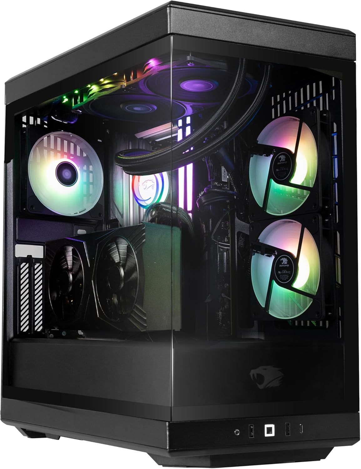 Ibuypower Y40 PRO Gaming PC Desktop AMD Ryzen 7 7800X3D CPU, NVIDIA Geforce RTX 5060Ti 8GB GPU, 32GB DDR5 RGB 5200Mhz RAM, 1TB Nvme SSD, Windows 11 Home, Computer W/Keyboard Mouse - Y40BA7N56T01
