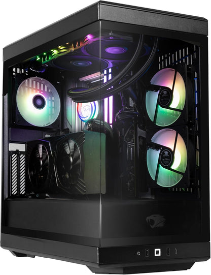 Ibuypower Y40 PRO Gaming PC Desktop AMD Ryzen 7 7800X3D CPU, NVIDIA Geforce RTX 5060Ti 8GB GPU, 32GB DDR5 RGB 5200Mhz RAM, 1TB Nvme SSD, Windows 11 Home, Computer W/Keyboard Mouse - Y40BA7N56T01