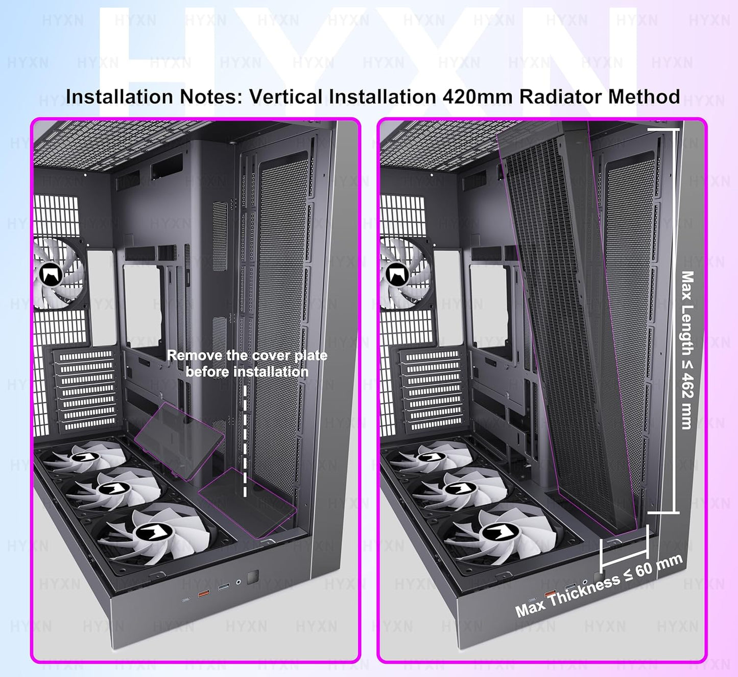 H2 (2026)  ATX PC Case, Pre-Installed 8 PWM ARGB Fans (6X140Mm,2X120Mm), Large Dual-Chamber ATX Mid-Tower Airflow Computer Case, Gaming PC Case, 420Mm Radiator Support, Type-C 3.2 (White RGB)