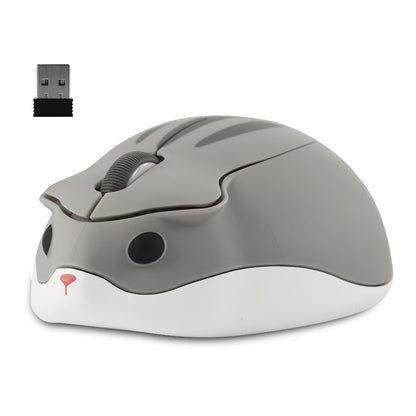 Wireless Mouse, Silent Cute Hamster Shape Computer Mouse, 2.4Ghz 1200DPI Optical Mouse with USB Receiver, Cordless Mouse for Laptop Computer