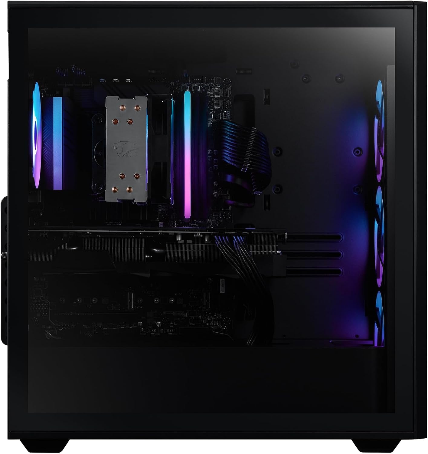 Ibuypower Scale Gaming PC Desktop AMD Ryzen 5 8400F CPU, NVIDIA Geforce RTX 5050 8GB GPU, 16GB DDR5 RGB 5200Mhz RAM, 1TB Nvme SSD, Windows 11 Home, Computer with Gamer Keyboard and Mouse - SCA5N5501