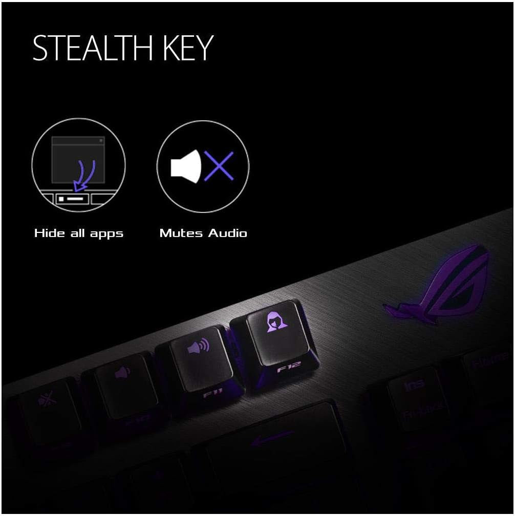 ASUS RGB Mechanical Gaming Keyboard - ROG Strix Scope TKL | Cherry MX Brown Switches | 2X Wider Ctrl Key for FPS Precision | Gaming Keyboard for PC, Black