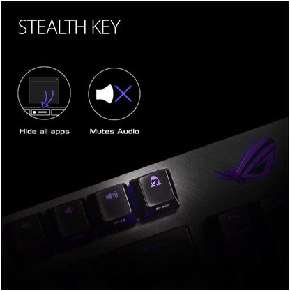 ASUS RGB Mechanical Gaming Keyboard - ROG Strix Scope TKL | Cherry MX Brown Switches | 2X Wider Ctrl Key for FPS Precision | Gaming Keyboard for PC, Black