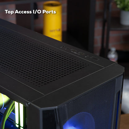 Trace Mesh Gaming Desktop - AMD Ryzen 7 5700, NVIDIA Geforce RTX 4060 8GB, 16GB DDR4 RGB RAM, 1TB Nvme SSD